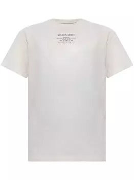 Футболка с логотипом Golden Goose, белый