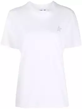 Футболка с логотипом GOLDEN GOOSE, белый