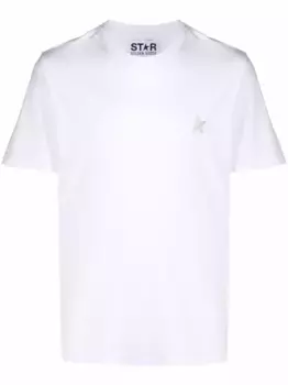 Футболка с логотипом GOLDEN GOOSE, белый