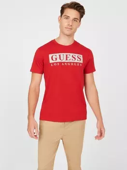Футболка с логотипом Greg Guess Factory, цвет Varsity Red