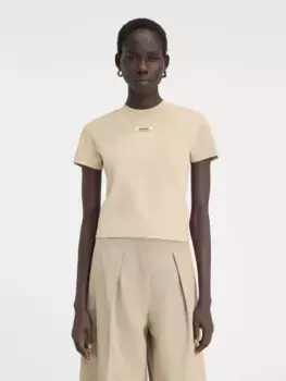 Футболка с логотипом Grgrain Le Gr Grain Jacquemus, бежевый