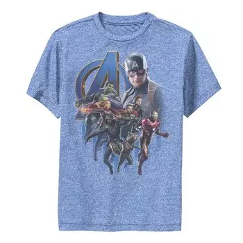 Футболка с логотипом группы Marvel Avengers Endgame для мальчиков 8–20 лет Marvel