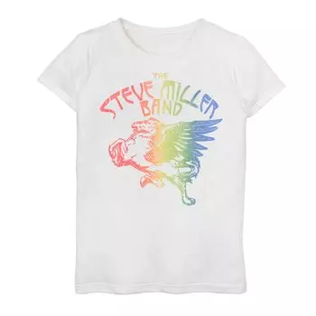 Футболка с логотипом группы Pride Steve Miller для девочек 7–16 лет Licensed Character