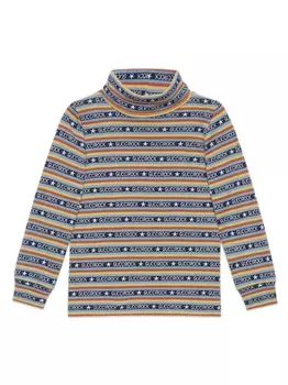 Футболка с логотипом Gucci Kids, синий