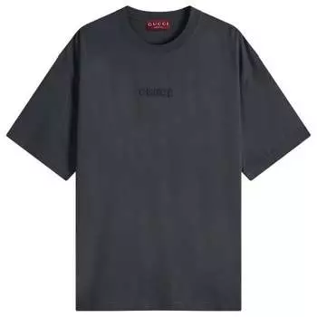 Футболка с логотипом Gucci, серый