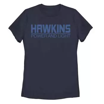 Футболка с логотипом Hawkins Power and Light для юниоров Stranger Things Hawkins Licensed Character