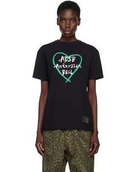 Футболка с логотипом Heart Kelly Andersson Bell, черный