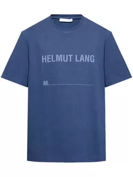 Футболка с логотипом Helmut Lang, синий