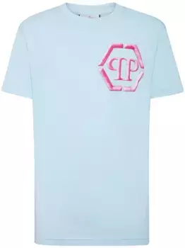 Футболка с логотипом Hexagon Philipp Plein, синий