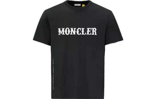 Футболка с логотипом Hiroshi Fujiwara X Fragment Moncler, черный