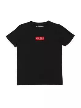 Футболка с логотипом Hugo (7–16) Guess Factory, черный