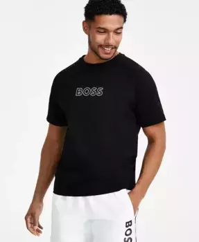 Футболка с логотипом Hugo Boss, черный