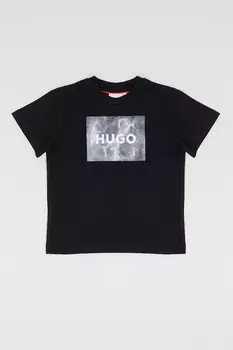 Футболка с логотипом Hugo, черный