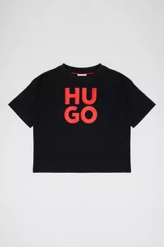 Футболка с логотипом Hugo, черный