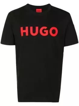 Футболка с логотипом HUGO, черный