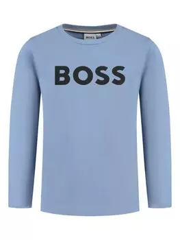 Футболка с логотипом HUGO KIDS, синий