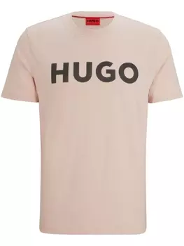 Футболка с логотипом HUGO, розовый
