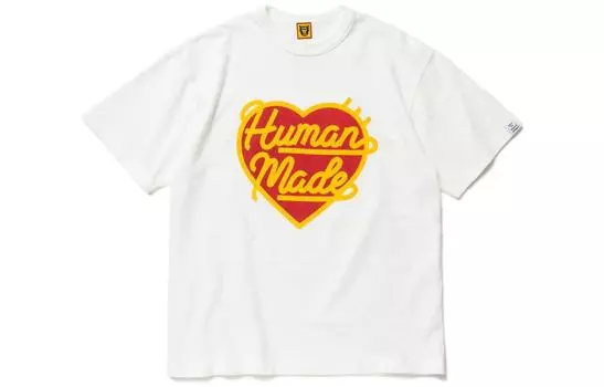 Футболка с логотипом Human Made Heart, белая, Белый