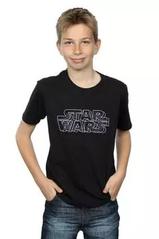 Футболка с логотипом Hyperspace Star Wars, черный