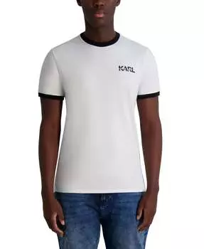 Футболка с логотипом и эффектом многослойного типа KARL LAGERFELD PARIS, белый