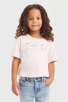 Футболка с логотипом и цветочным мотивом Levi'S, розовый