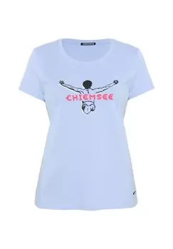 Футболка с логотипом и джемпер CHIEMSEE, цвет 16-3922 Brunnera Blue