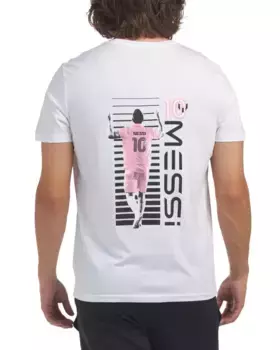 Футболка с логотипом и фотографией Messi, белый