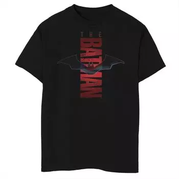 Футболка с логотипом и графическим логотипом DC Comics для мальчиков 8–20 лет, Бэтмен, летучая мышь Licensed Character