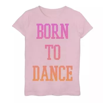 Футболка с логотипом и графическим рисунком для девочек 7–16 лет Born To Dance Licensed Character