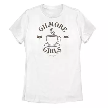 Футболка с логотипом и графическим рисунком Gilmore Girls Coffee Cup для юниоров Licensed Character, белый