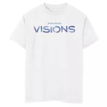 Футболка с логотипом и графическим рисунком Star Wars Visions для мальчиков 8–20 лет Star Wars, белый