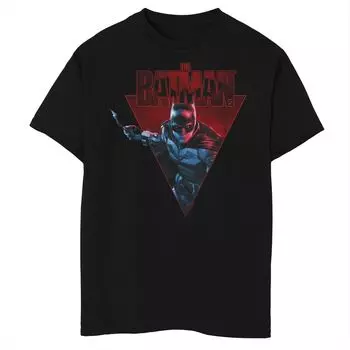 Футболка с логотипом и графическим рисунком в форме летучей мыши DC Comics для мальчиков 8–20 лет Licensed Character