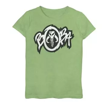 Футболка с логотипом и графическим рисунком в уличном стиле для девочек 7–16 лет «Звездные войны. Книга Бобы Фетта». Star Wars