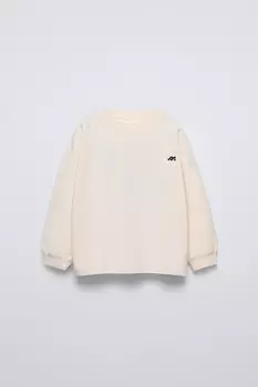 Футболка с логотипом и лозунгом ZARA, белый