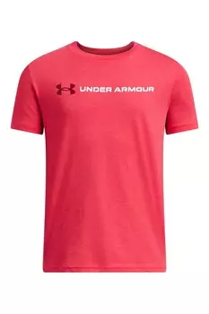 Футболка с логотипом и надписью Under Armour, красный