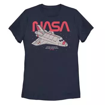 Футболка с логотипом и портретом космического корабля NASA для юниоров Licensed Character