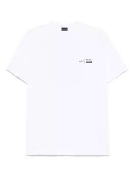 Футболка с логотипом и прорезиненным покрытием Paul & Shark, белый