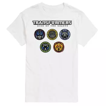 Футболка с логотипом и значками Big & Tall Transformers Licensed Character, белый