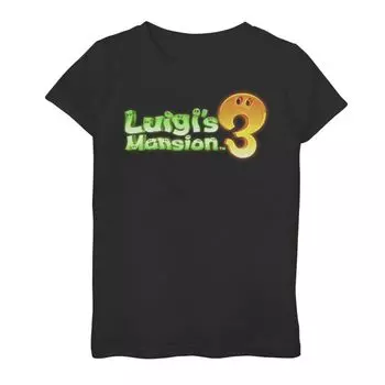 Футболка с логотипом игры Nintendo Luigi's Mansion 3 для девочек 7–16 лет Licensed Character