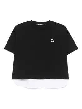 Футболка с логотипом Ikon Karl Lagerfeld, черный