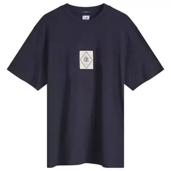 Футболка с логотипом Indigo C.P. Company, цвет denim