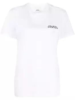 Футболка с логотипом ISABEL MARANT, белый