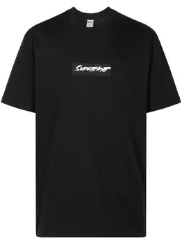 Футболка с логотипом из коллаборации с Futura Supreme, черный