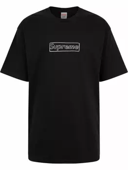 Футболка с логотипом из коллаборации с Kaws Supreme, черный