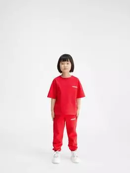 Футболка с логотипом JACQUEMUS The Jacquemus kids' t-shirt, красный