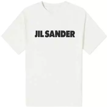 Футболка с логотипом Jil Sander