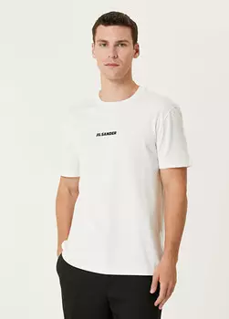 Футболка с логотипом Jil Sander, белый