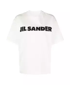 Футболка с логотипом Jil Sander, белый