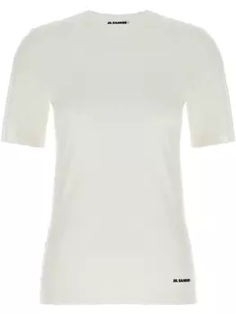 Футболка с логотипом Jil Sander +, белый