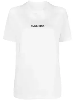 Футболка с логотипом JIL SANDER, белый